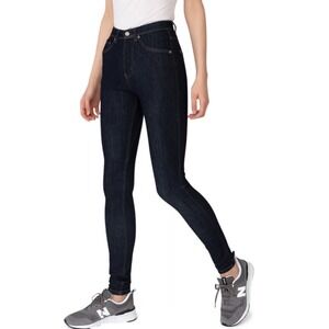 DUER Womens Jeans 25 Performance Denim High Rise Skinny Dark Indigo WLF9A026 NEW